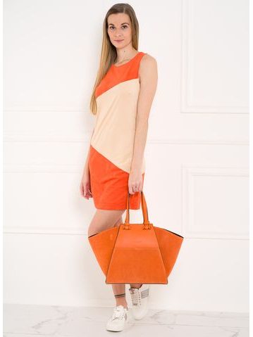 Dámske šaty s retiazkou Guess by Marciano - oranžová -