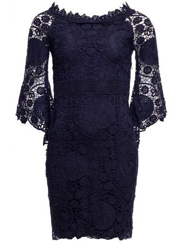 Lace dress Due Linee - Dark blue -