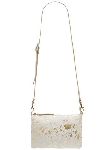 Leather clutch Glamorous by GLAM - Beige -
