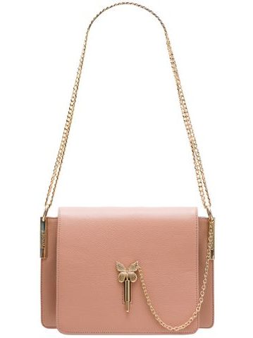 Real leather crossbody bag TWINSET - Pink -