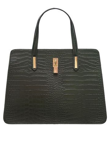 Real leather handbag Glamorous by GLAM - Green -