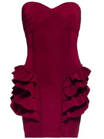 Italian dress Tru Trussardi - Wine -