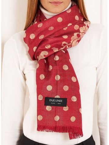 Scarf Due Linee - Red -