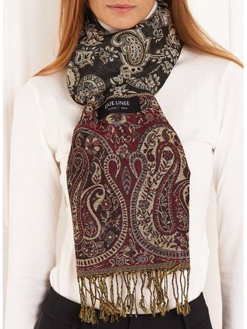 Scarf Due Linee - Red -