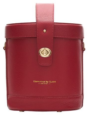 Real leather handbag Glamorous by GLAM - Red -