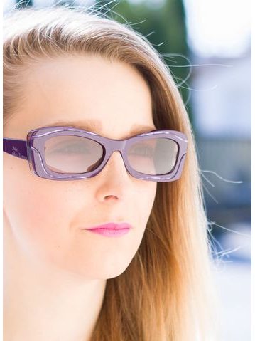 John Galliano slnečné okuliare fialové -
