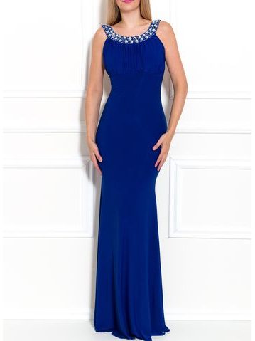 Vestido largo de mujer Due Linee - Azul -