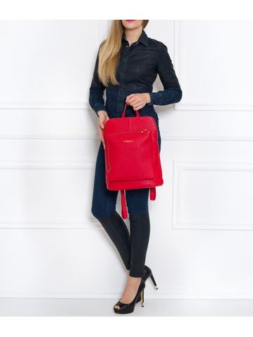 Bolso de cuero de mano para mujer Glamorous by GLAM - Rojo -