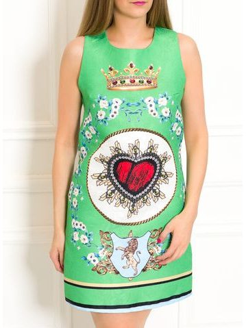 Exkluzivní zelené šaty Red heart -