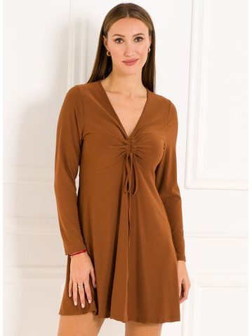 Italian dress CIUSA SEMPLICE - Brown -