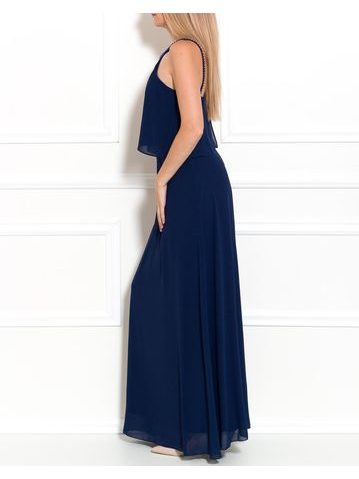 Vestido largo de mujer Due Linee - Azul -
