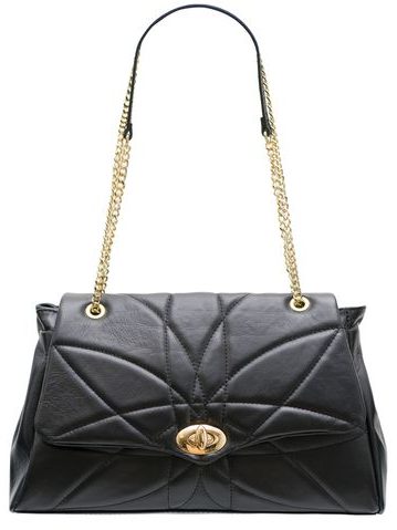 Bolso de hombro de cuero para mujer Glamorous by GLAM - Negro -