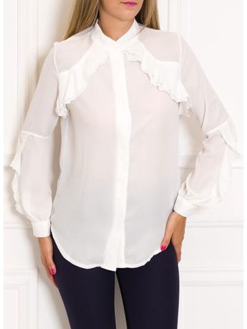 Women's top Due Linee - White -