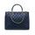 Bolso de cuero de mano para mujer Glamorous by GLAM - Azul -