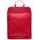 Women's real leather backpack Glamorous by GLAM - Red -