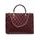 Bolso de cuero de mano para mujer Glamorous by GLAM - Borgoña -