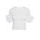 Dámské tričko s nabíranými rukávy - bílá -