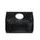Real leather handbag Glamorous by GLAM Santa Croce - Black -