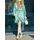 Italian dress Due Linee - Green -