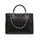 Real leather handbag Glamorous by Glam - Black -