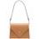 Bolso de hombro de cuero para mujer Glamorous by GLAM - Marrón -