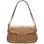 Bolso de hombro de cuero para mujer Glamorous by GLAM - Beige -