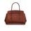 Real leather handbag Glamorous by GLAM - Brown -