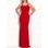 Vestido largo de mujer Due Linee - Rojo -