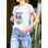 Women's T-shirt CIUSA SEMPLICE - Blue -