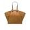 Bolso de hombro de cuero para mujer Glamorous by GLAM - Marrón -