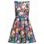 Vestido de mujer con corte en A Due Linee - Multicolor -