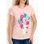 Camiseta para mujer Due Linee - Rosa -