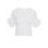 Dámské tričko s nabíranými rukávy - bílá -