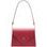 Bolso de hombro de cuero para mujer Glamorous by GLAM - Borgoña -