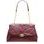 Bolso de hombro de cuero para mujer Glamorous by GLAM - Borgoña -