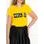 Camiseta para mujer Due Linee - Amarillo -