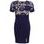 Lace dress Due Linee - Dark blue -