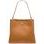 Bolso de hombro de cuero para mujer Glamorous by GLAM - Marrón -