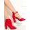 Botines de mujer GLAM&GLAMADISE - Rojo -