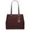 Bolso de hombro de cuero para mujer Glamorous by GLAM - Borgoña -