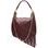 Bolso de hombro de cuero para mujer Glamorous by GLAM - Borgoña -