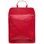 Women's real leather backpack Glamorous by GLAM - Red -