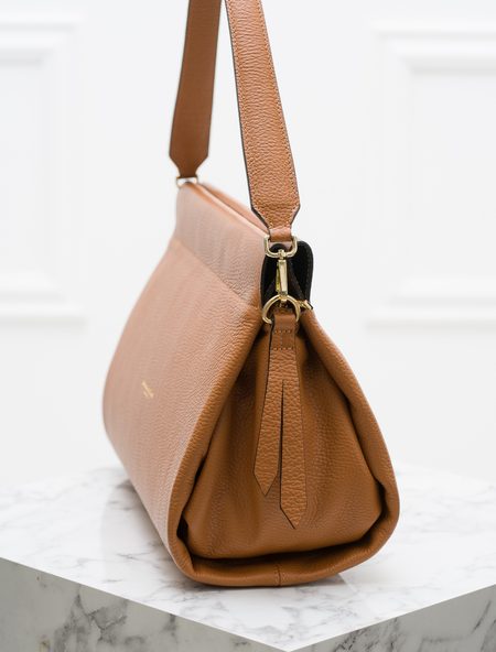 Real leather shoulder bag Glamorous by GLAM - Brown -