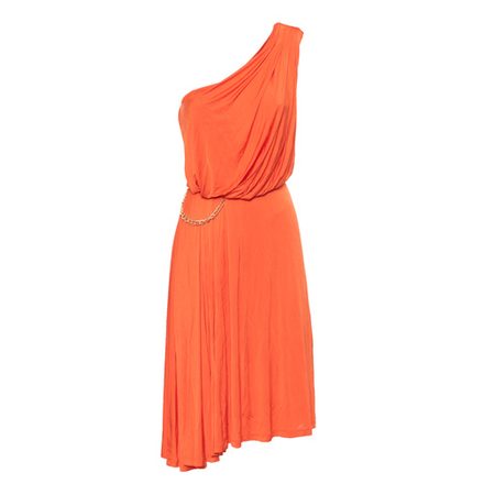 Dámské šaty s řetízkem Guess by Marciano - oranžová -