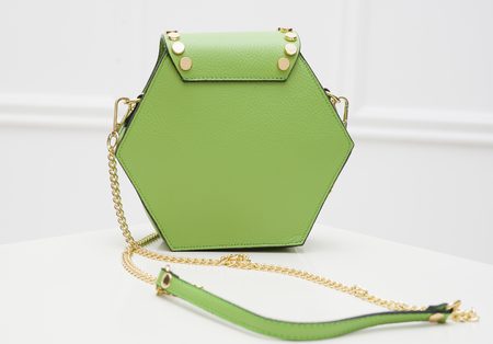 Real leather crossbody bag Glamorous by GLAM - Green -