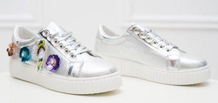 Women's sneakers GLAM&GLAMADISE - Silver -