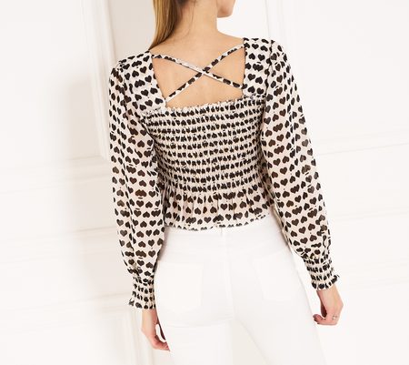 Top de mujer Glamorous by Glam - Blanco-negro -