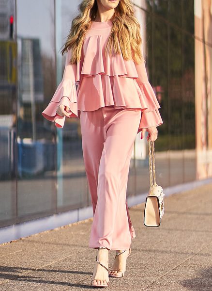 Two-piece set Due Linee - Pink -