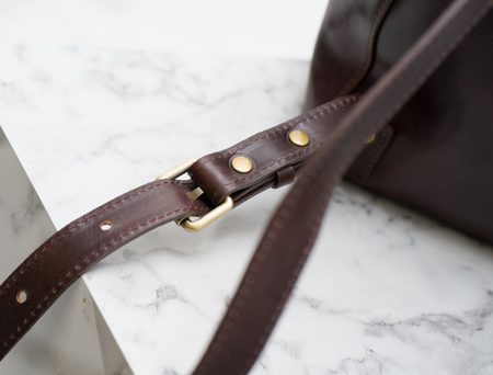 Real leather backpack Glamorous by GLAM Santa Croce - Brown -