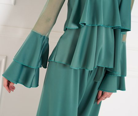 Two-piece set Due Linee - Green -